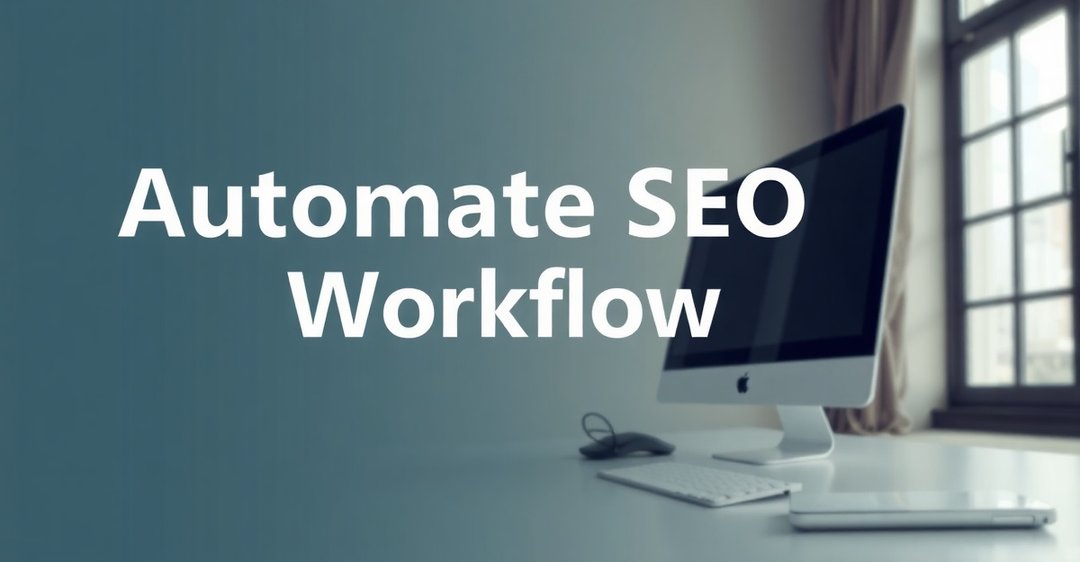 automate SEO workflow
